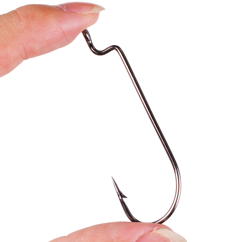 Fishing Hook Barbless - 100 stk/partij Vishaken Koolstofstaal Smalle Crankhaak