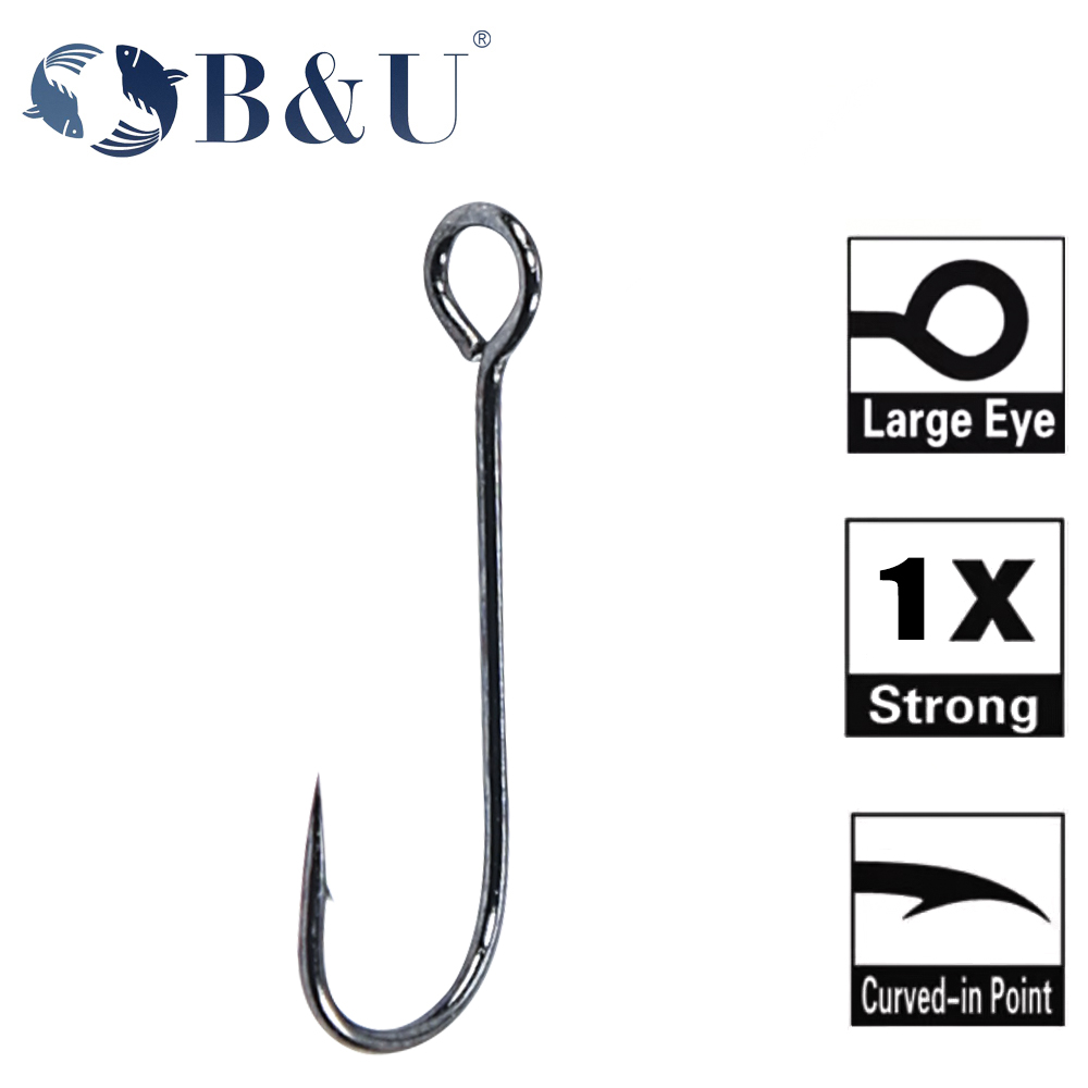Fishing Hook Barbless - B&U 20 stuks Vishaak Grote Ogen