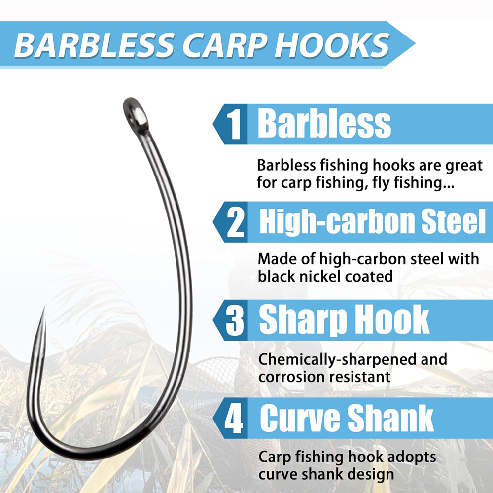 180 Stuks Weerhaken Vishaken K - Fishing Hook Barbless recensie en prijs