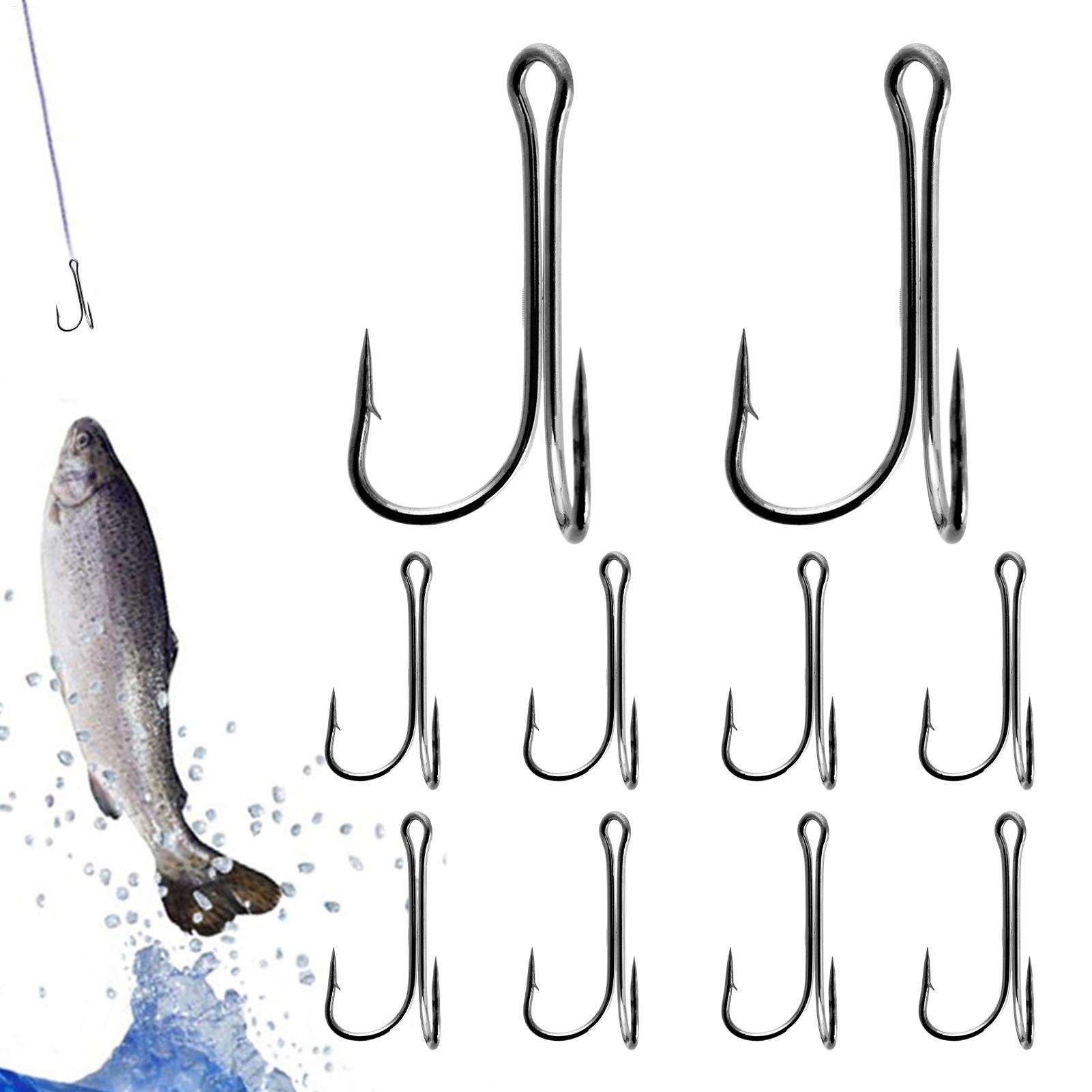 Vishaakjes met weerhaken, 10 s - Fishing Hook Treble recensie en prijs