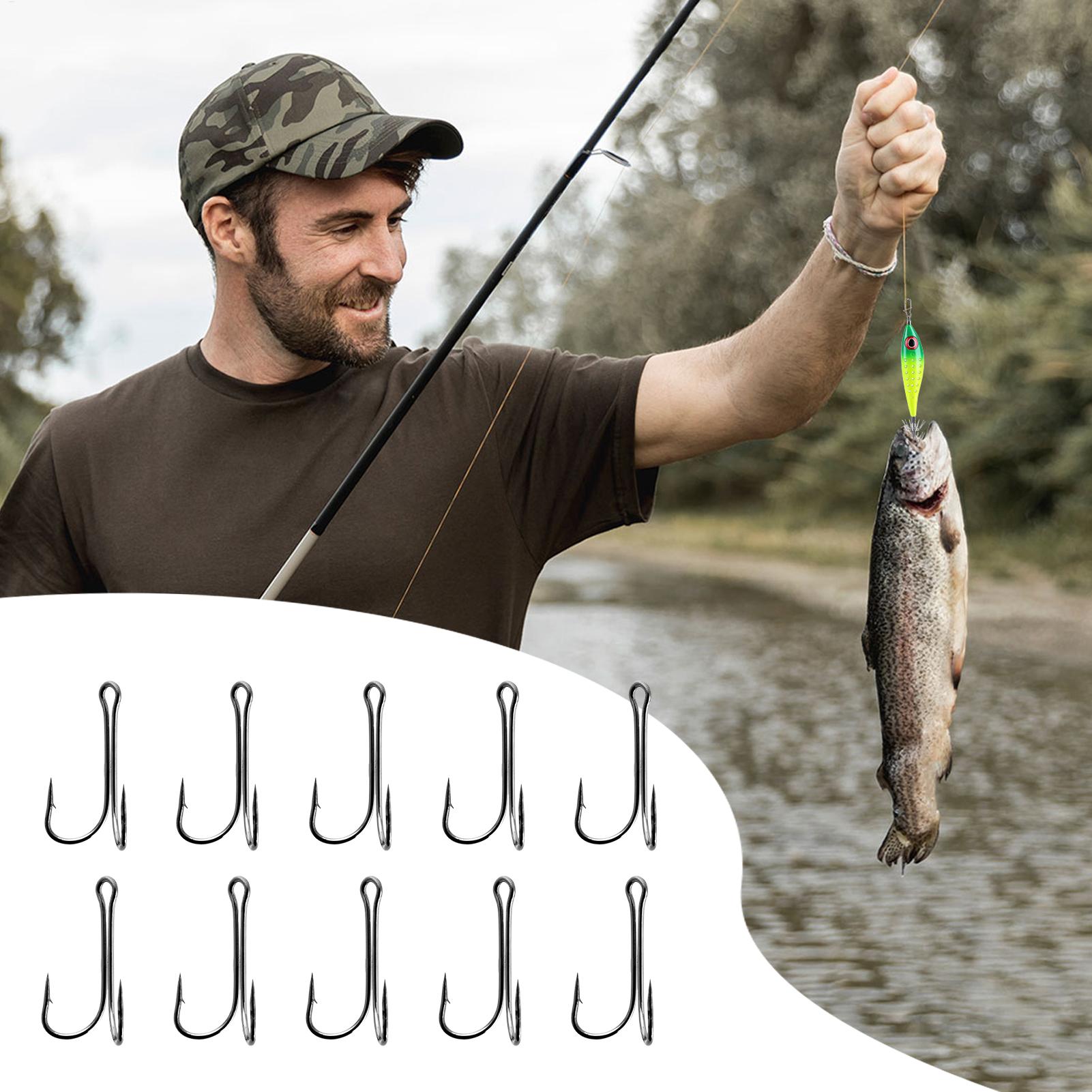 Vishaakjes met weerhaken, 10 s - Fishing Hook Treble recensie en prijs
