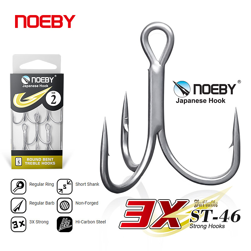 Noeby vishaken van koolstofsta - Fishing Hook Barbless recensie en prijs
