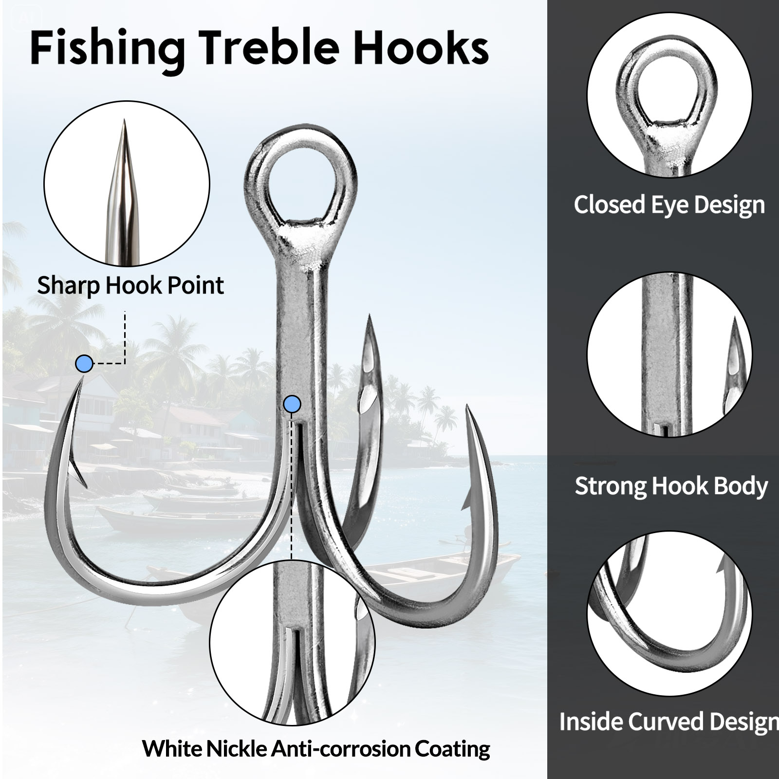 9KM Zoutwater Dreggen 3X Sterk - Fishing Hook Offset recensie en prijs