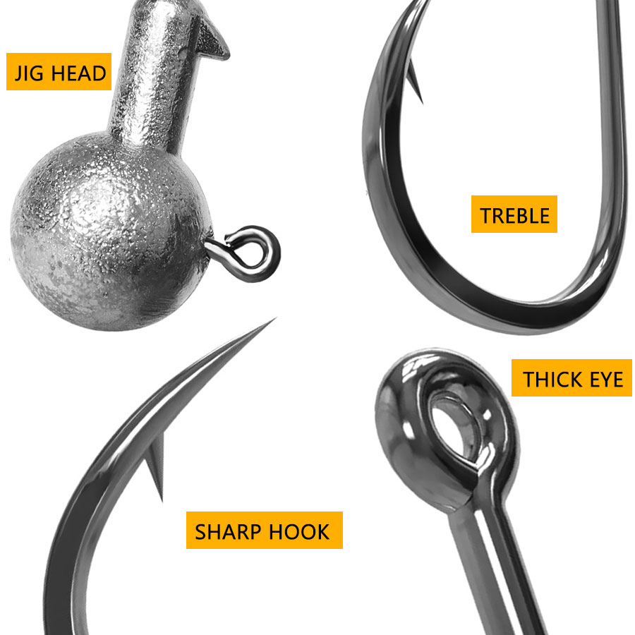 WODJYJ 1g 2g 3g 4g 5g 7g 8g 10 - Fishing Hook Offset recensie en prijs