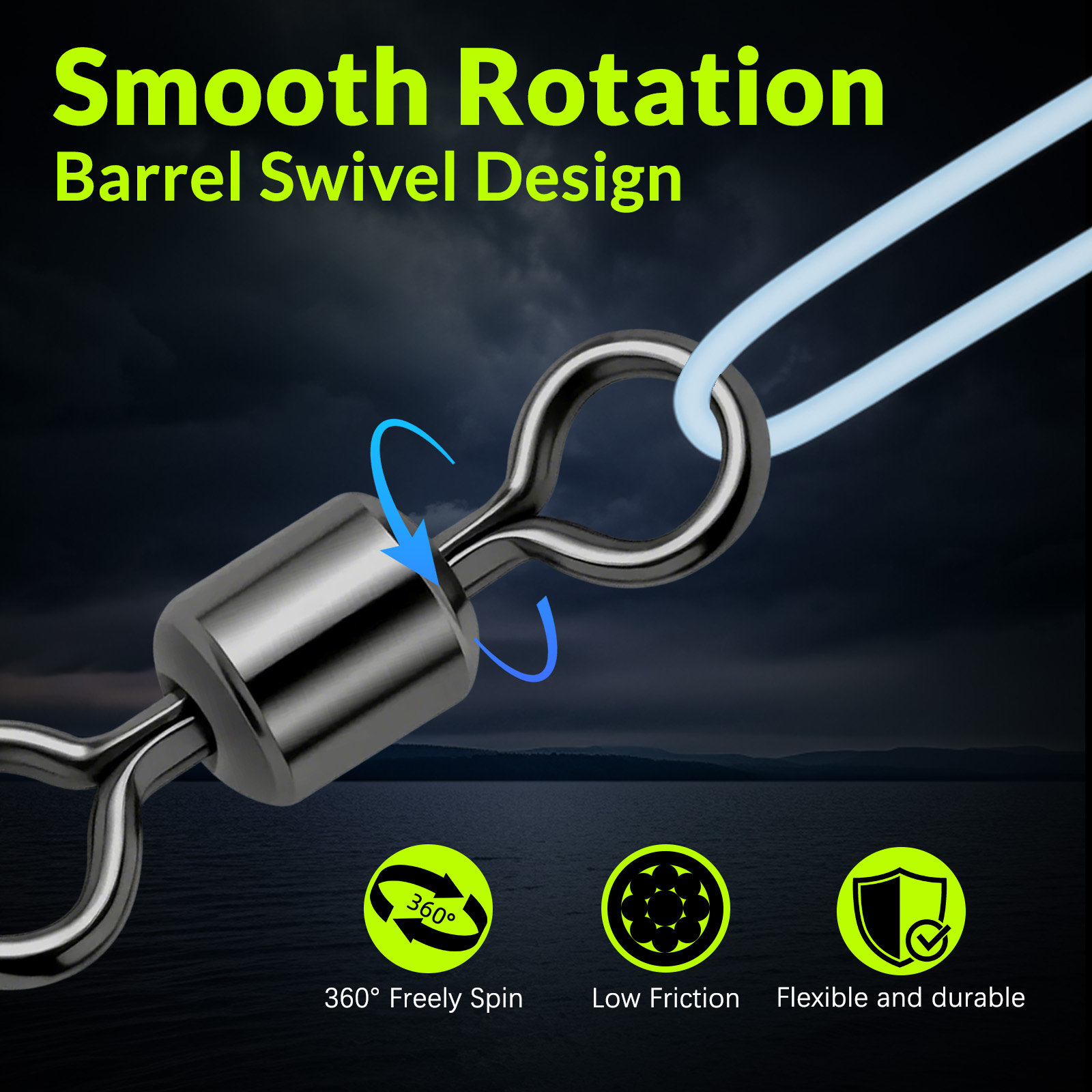 Vissen Rolling Barrel Swivel T - Fishing Hook Barbless recensie en prijs